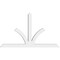 Ekena Millwork Richland Architectural Grade PVC Gable Bracket, 108"W x 63"H x 6"D x 6"F, 14/12 Pitch GBP108X63X0606RIC00 - alternate 4